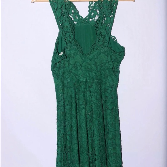Sandro Riviera Dress Small Green Lace size 1 - Picture 3 of 7